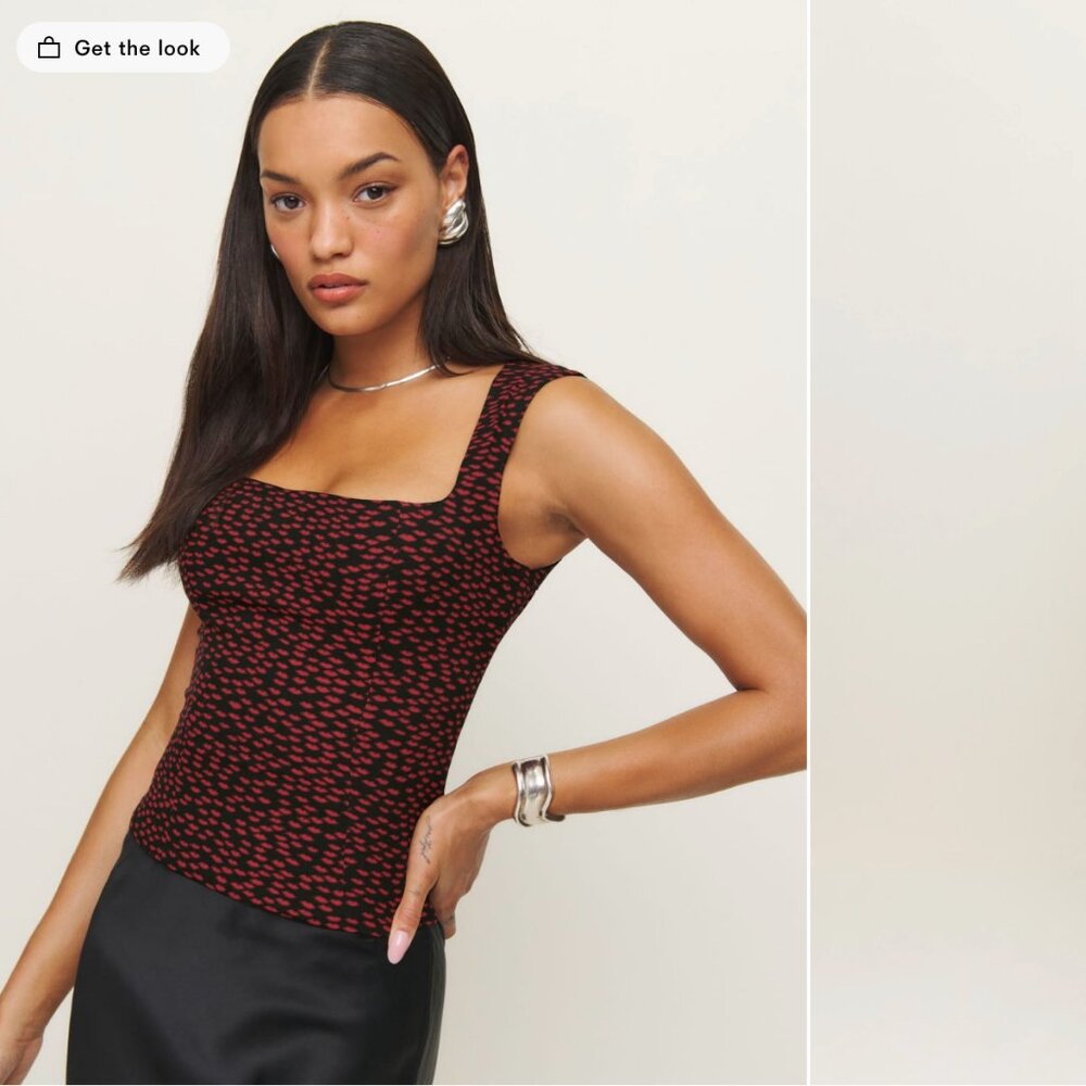 reformation diandra top
